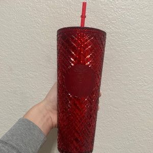 Starbucks Venti Red Christmas Bling BNWT Cup